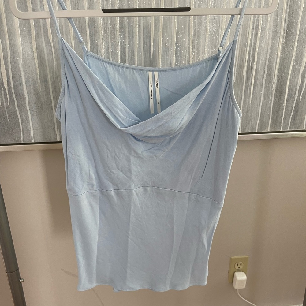 ANTHROPOLOGIE - Blue Silk Top